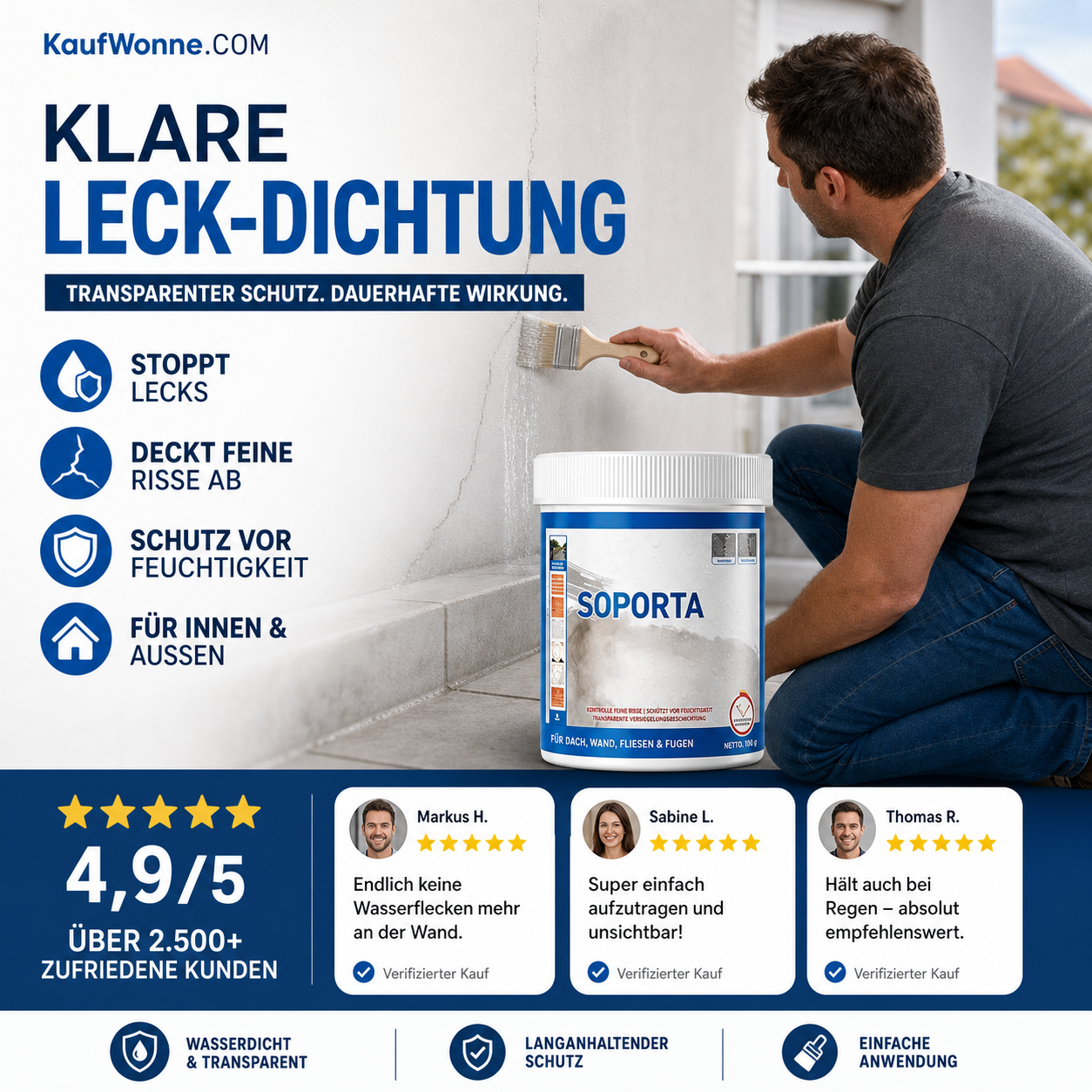 đ§đ§ Wasserfester Kleber & Dichtmasse â flexibel & langlebig, geeignet fĂŒr Holz, Fliesen und Metall! đ