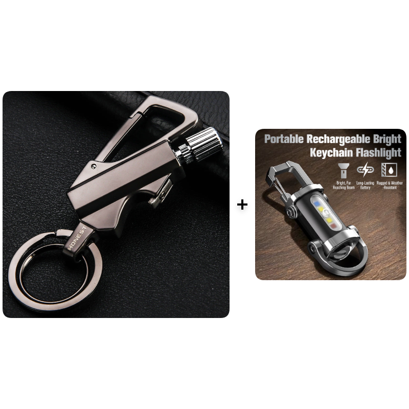🏆50% Rabatt !! 🔥🔥Schlüsselanhänger Flint Feuerstarter