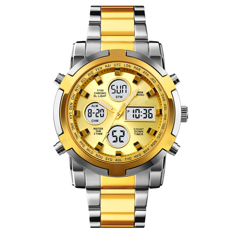 ✨⌚Wasserdichte Militäruhr für Herren – Analog-Digital, Edelstahl & Stoßfest 🛡️