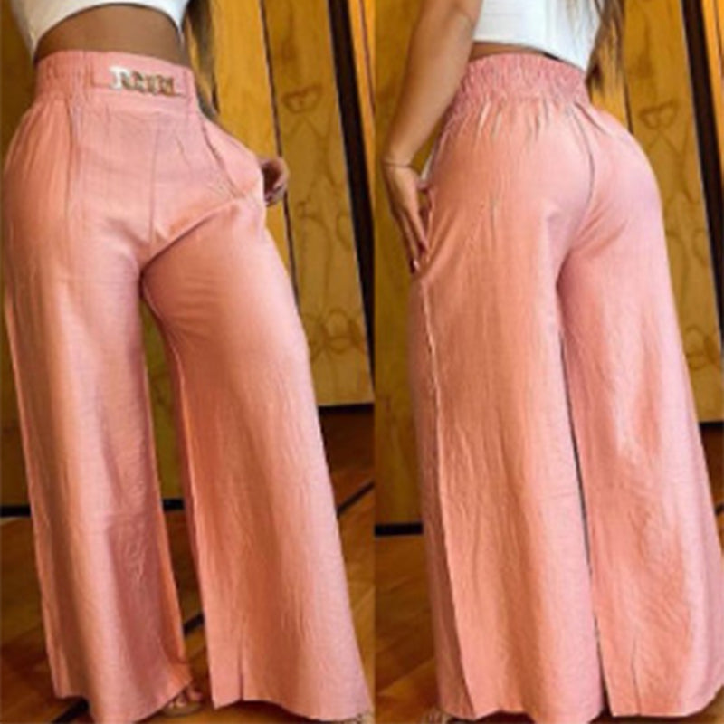 👖50% RABATT!💃Damenhose – Hoher Bund, weites Bein, mit Gürtelakzent und vielseitigem Look✨