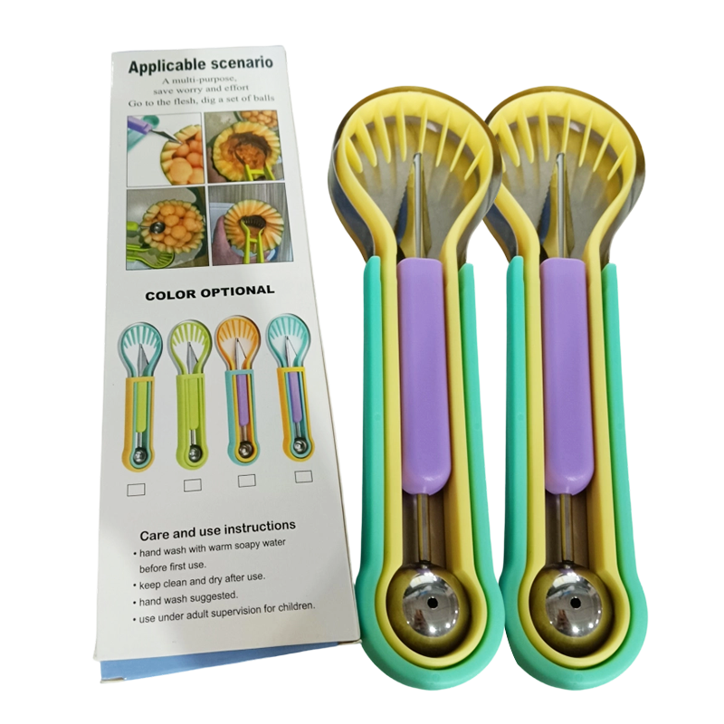 🍉 50% RABATT! 🥄 Multifunktionales Löffelset für Fruchtmelonenbällchen – Lebensmittelecht, robust & vielseitig – Perfekt für Obst, Gemüse & kreatives Anrichten ✨