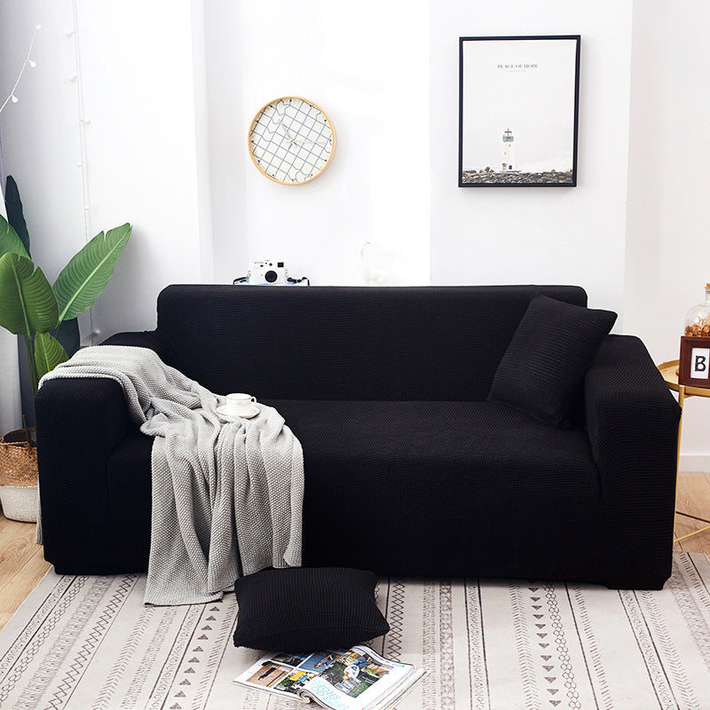 đïž Stretch-Sofa-Bezug mit Jacquard-Muster â Rundum-Passform fĂŒr Couch & Sessel â Elastischer Möbel-Schoner in ĂbergröĂe â Waschbarer Polsterbezug