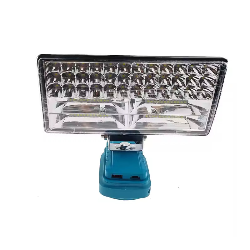 🔦 50% RABATT! ⚡ Makita 18V Kompatibles Arbeitslicht – 2-Modus LED Flutlicht, Dual USB-Anschlüsse & Ideal Für Baustelle, Werkstatt & Notfälle 🛠️