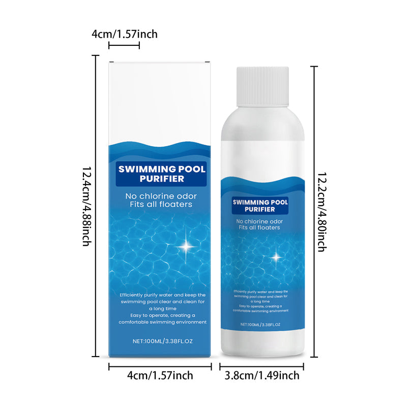 💧 Klärmittel für Schwimmbäder – kristallklares Wasser ganz ohne Aufwand! ✨ Schluss mit grünem Wasser und aggressiven Chemikalien – genießen Sie jederzeit ein gesundes, natürliches Badevergnügen. 🏊♂️💙