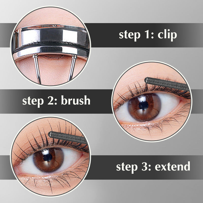 ✨ 50 % RABATT FÜR BEGRENZTE ZEIT! 👁️ 3D Volumen Mascara mit feiner Metallbürste – Wasserfest, klumpt nicht, zaubert lange geschwungene Wimpern
