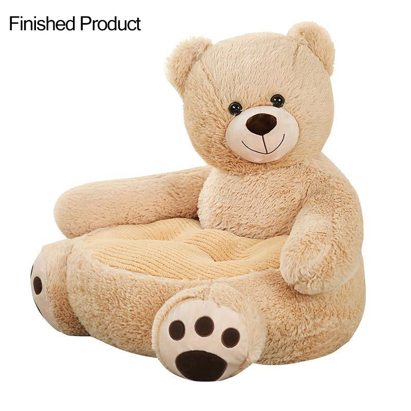 đ§ž PlĂŒsch-TeddybĂ€r-Kindersofa â weiches Cartoon-Tier-Sitzkissen mit RĂŒckenlehne fĂŒr Kinder
