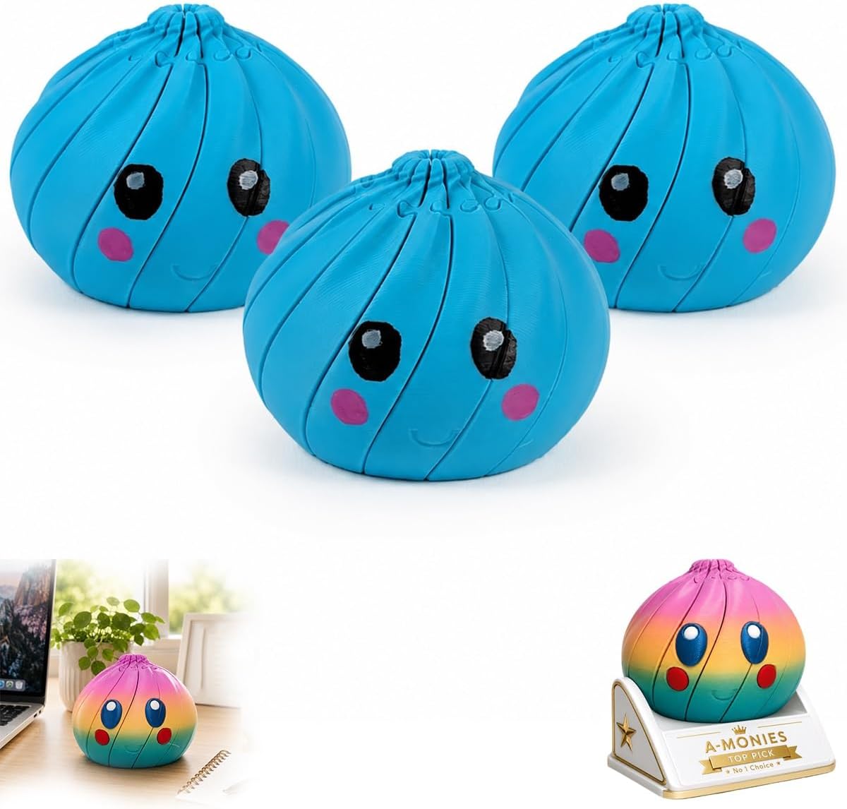 🎁 Heißer Verkauf – 50 % Rabatt 🦜3D-gedruckte Dumpling-Blindbox & Fidget-Spielzeug, Mini-Stressball in Lebensmittel-Optik, Wichtelgeschenk & Partygiveaway