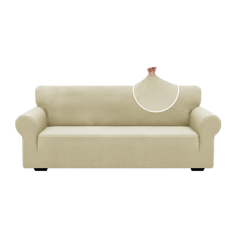 🛋️🛡️ Ultra-dehnbare Jacquard-Sofaschonbezüge – rutschfeste Gurte, dicker und eleganter Stoff, schützen und verleihen Sie Ihrem Sofa einen neuen Look, ohne dass es sich bewegt 🏠✨