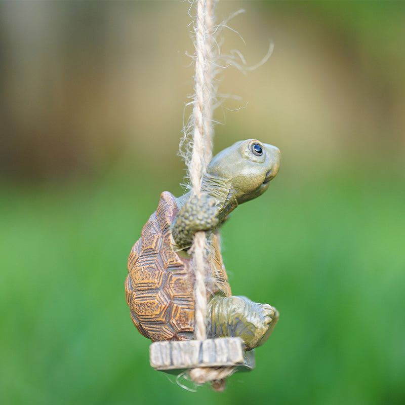 đNeu! Begrenzte Zeit â 50% Rabattâ° Verspielter Schildkröten-Schaukel-Deko