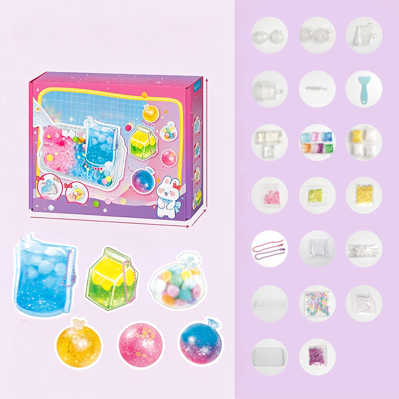 DIY-Bausatz für ein „Fried Ice“-Squishy-Spielzeug mit Katzenkrallen-Motiv für Kinder