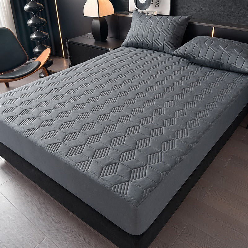 🛏️ 50% RABATT!💧 Wasserdichter Matratzenschoner als Spannbettlaken – Waschbarer Matratzenschutz in Uni-Farben