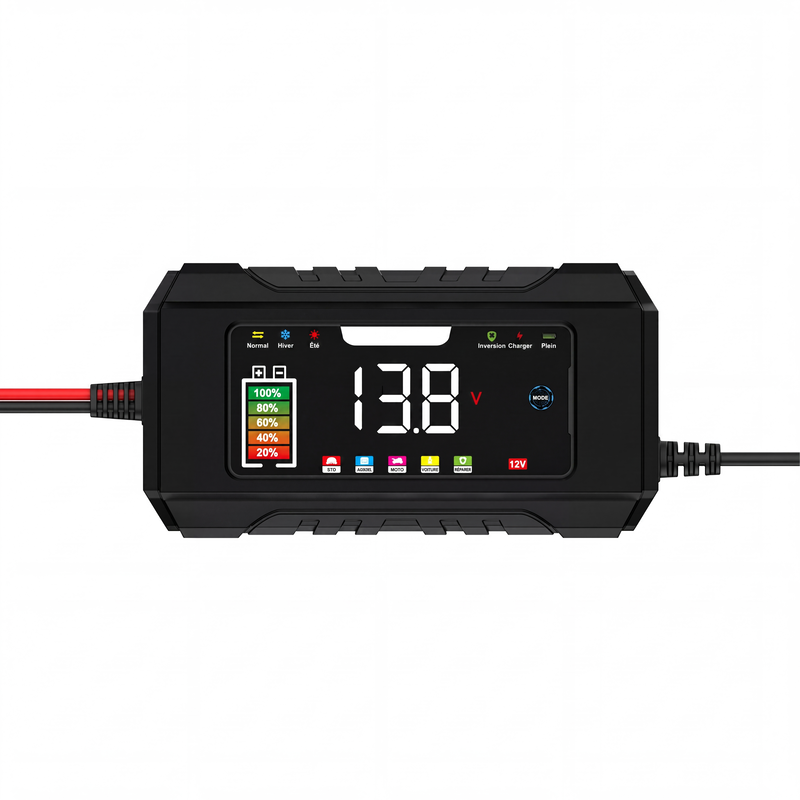 🔋 FLASH-AKTION: 50% RABATT! ⚡ Intelligentes KFZ-Batterieladegerät 12V 6A – 9 Stufen & Impulsreparatur – LCD-Farbdisplay für Blei-Säure-Batterien 🚗