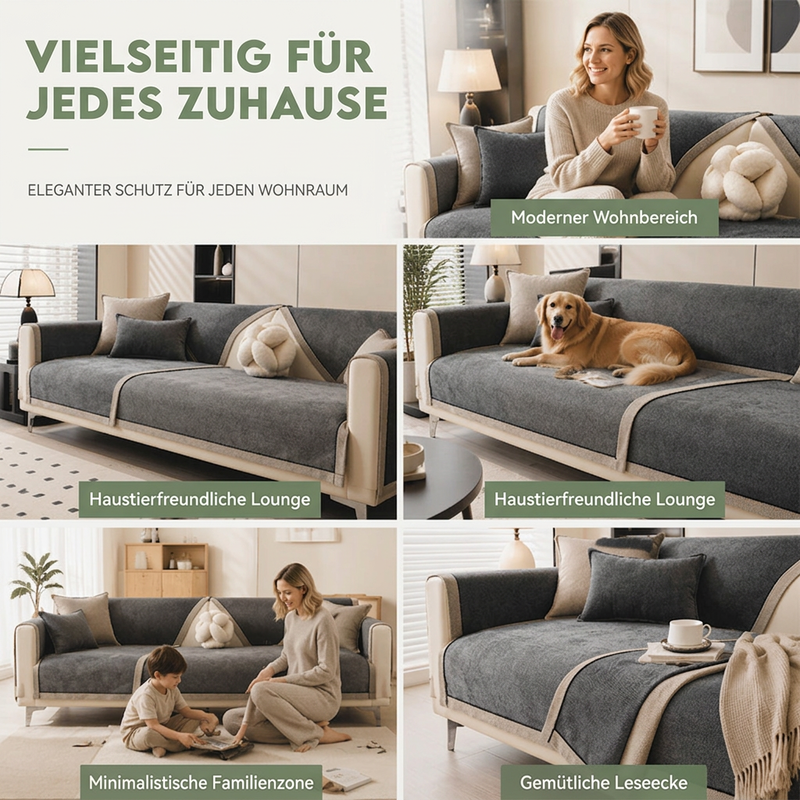 🌸 JETZT 50% RABATT! 🌸 Wasserdichter Chenille-Sofakissenbezug, rutschfester, urinbeständiger Sofaauflagenbezug für alle Jahreszeiten