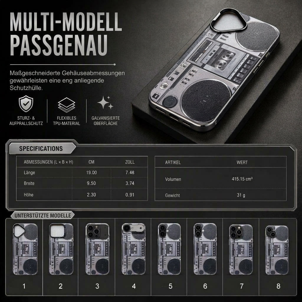 🎶 NUR FÜR KURZE ZEIT 50% RABATT! 📀 Handyhülle im Vinyl-Schallplatten-Design – Retro-Stil, weiches TPU, kratzfest ✨