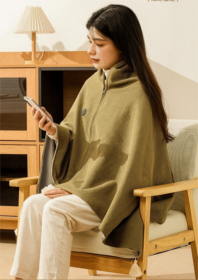 ❄️ 50% RABATT! 🔥 Tragbare elektrische Heizdecke – Schal-Design & warm durch den Winter ✨
