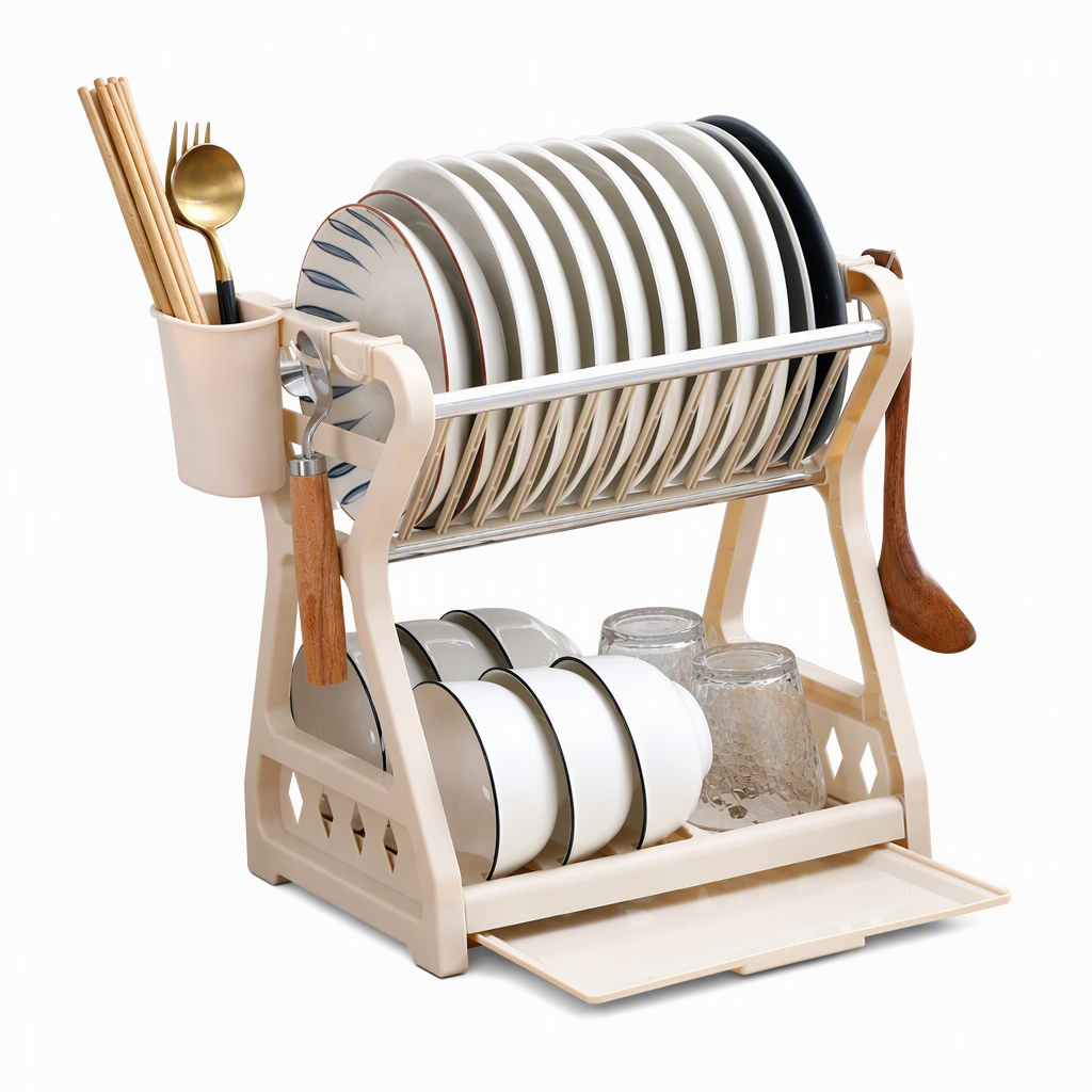 ✨ Mehr Ordnung in deiner Küche! 🍽️ Geschirrabtropfgestell mit mehreren Ebenen – jetzt 50 % sparen!