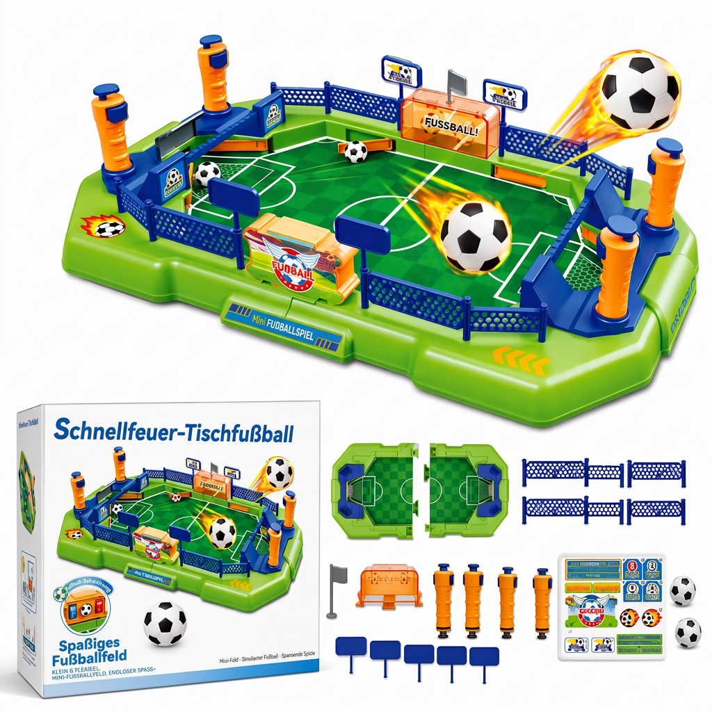 2-Spieler-Schlacht Tischfußball Spiel Interaktives Tischfußball-Brettspielzeug für Kinder