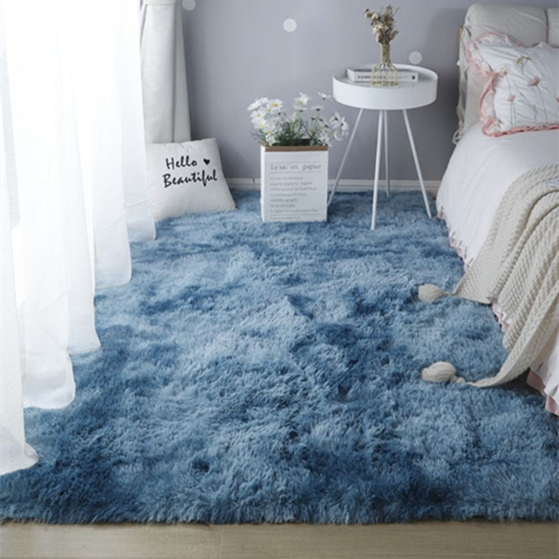 🧸 Weicher, flauschiger Samt-Teppich: dichtes Plüschmaterial, fusselfrei, Wolkenkomfort für Wohnzimmer & Schlafzimmer