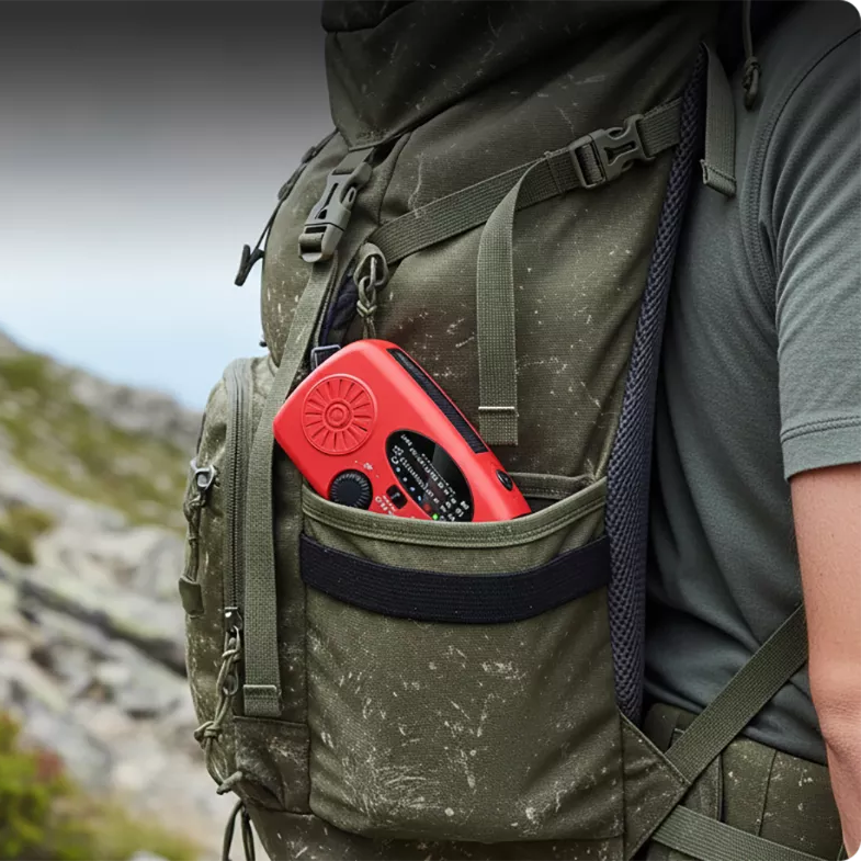 🏕️ 📻 Careluxpro Multifunktionales Tragbares Solar-Notfallradio – Powerbank, Handkurbel & Katastrophenvorsorge