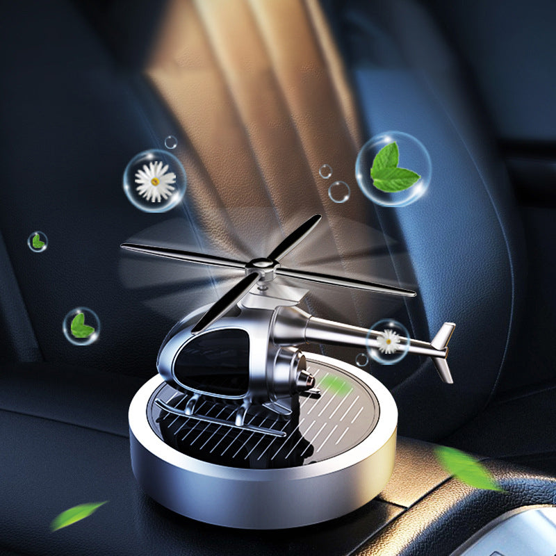 🚁☀️ Metal Solar Helicopter Air Freshener – 50% RABATT! Solarbetriebener Duftspender für dein Auto. 🚗✨