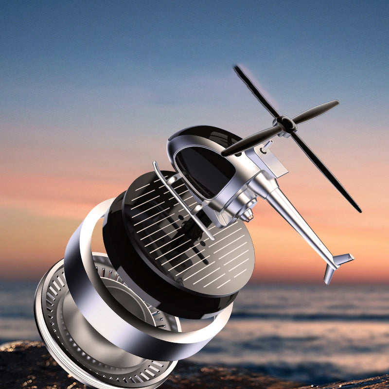 🚁☀️ Metal Solar Helicopter Air Freshener – 50% RABATT! Solarbetriebener Duftspender für dein Auto. 🚗✨