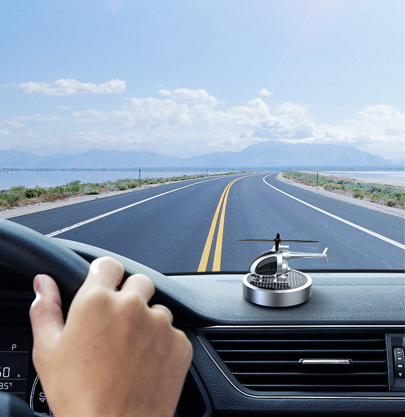🚁☀️ Metal Solar Helicopter Air Freshener – 50% RABATT! Solarbetriebener Duftspender für dein Auto. 🚗✨