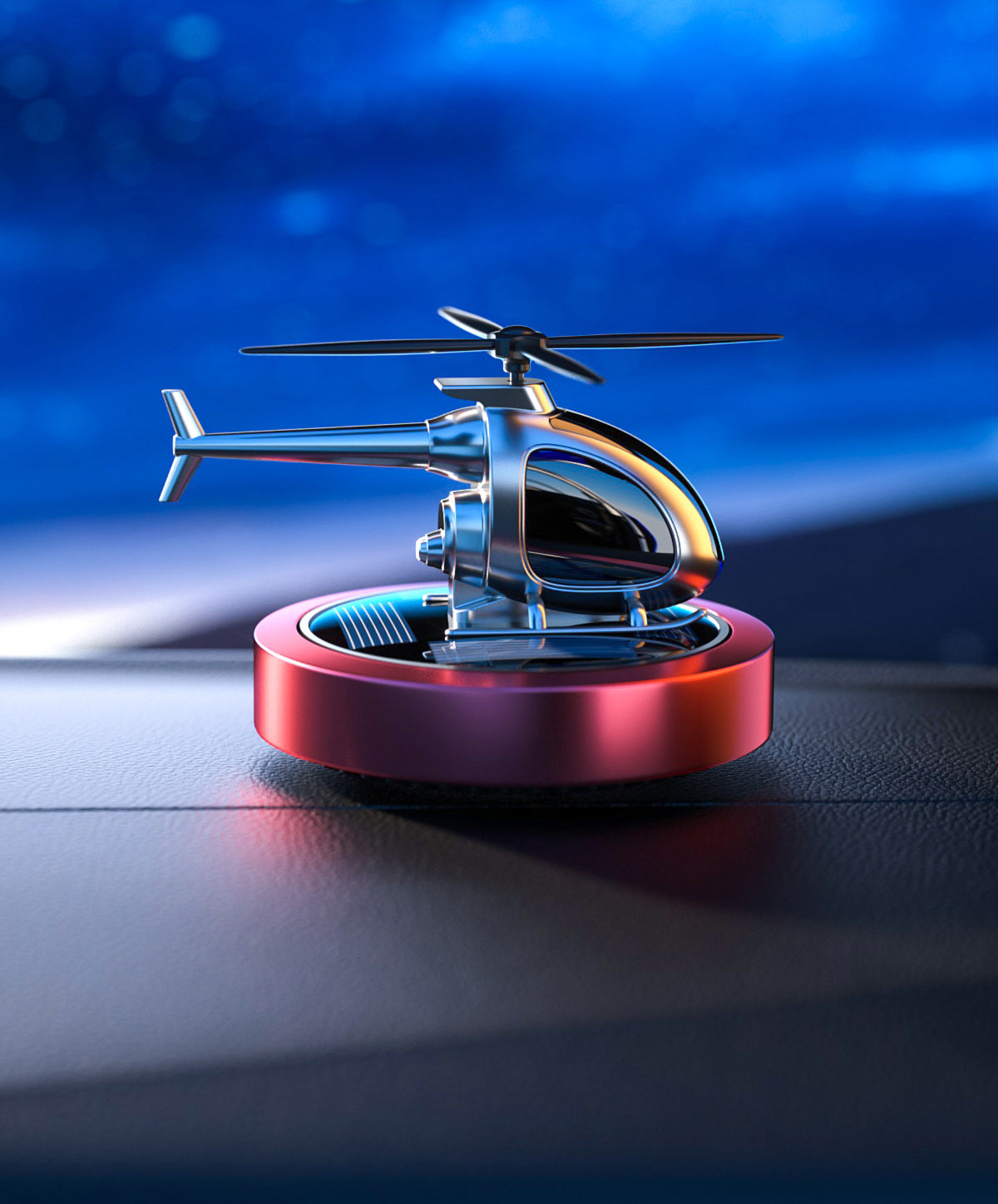 🚁☀️ Metal Solar Helicopter Air Freshener – 50% RABATT! Solarbetriebener Duftspender für dein Auto. 🚗✨