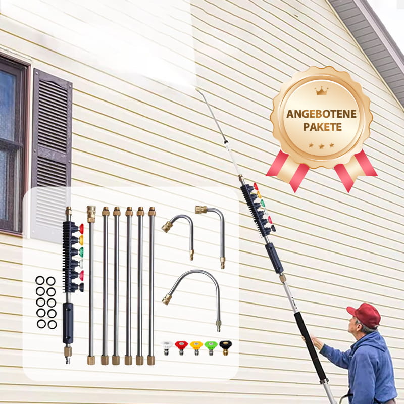 💎 50% RABATT! 💥 Profi Hochdruckreiniger-Stab-Set (4000 PSI) – Extrem Robust, Verstellbare Düse & Tiefenreinigung