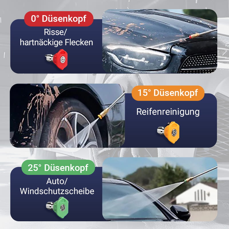 💎 50% RABATT! 💥 Profi Hochdruckreiniger-Stab-Set (4000 PSI) – Extrem Robust, Verstellbare Düse & Tiefenreinigung