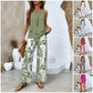 🔥50% RABATT🌺Modische Zweiteilige Damen-Outfits mit bedrucktem ärmellosen Oberteil & Hose