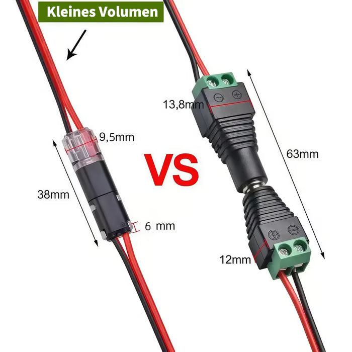 💘 Je mehr du kaufst, desto mehr sparst du! 🔌 Doppeldraht-Steckverbinder mit Verriegelungsklip – Sicher & Schnell verbinden in 70% weniger Zeit!