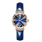 📢📢50 % RABATT !! ⏰Modische Damenuhr mit synthetischem Diamant und Mond, Sternmuster