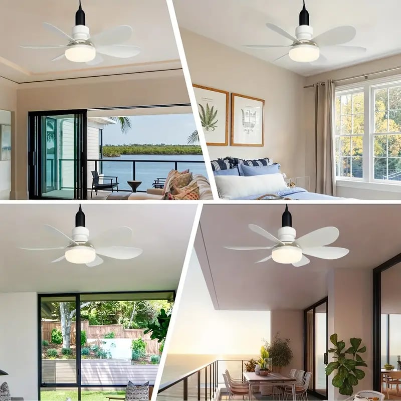 ⏳ LETZTER TAG – 50% RABATT! 🔥 💡 40W LED-Deckenventilator mit Licht & Fernbedienung – Ultra-leise (52 cm) 🎯 🔌 E27-Fassung + GRATIS B22-Adapter 😴 Perfekt für Schlafzimmer, 👩‍🍳 Küche & 🛠️ Garage