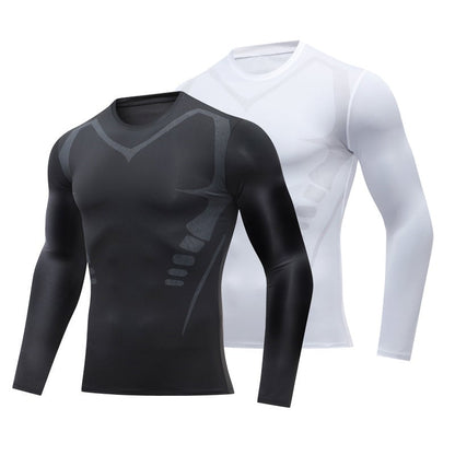 👕50 % RABATT!💪 Ion Shape Langarmshirt – Slim Fit, Ionic-Technologie, stärkt das Selbstbewusstsein