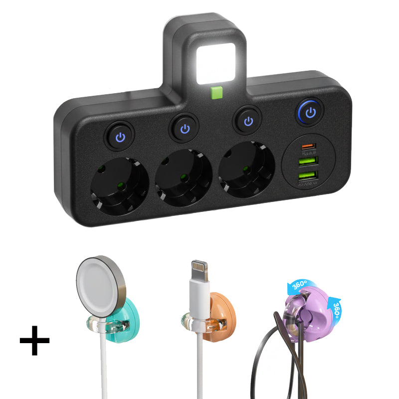 🔌 50 % RABATT! ⚡ Intelligente Steckdosenleiste mit USB – Überlastschutz, USB-C-Ladefunktion & Kindersicherung 🔒