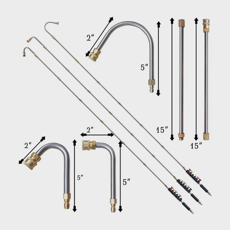 💎 50% RABATT! 💥 Profi Hochdruckreiniger-Stab-Set (4000 PSI) – Extrem Robust, Verstellbare Düse & Tiefenreinigung