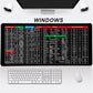 ⌨️Quick Key Super Large Anti-Slip Keyboard Pad – mit Office-Software-Shortcut-Mustern👨‍💻👩‍💻