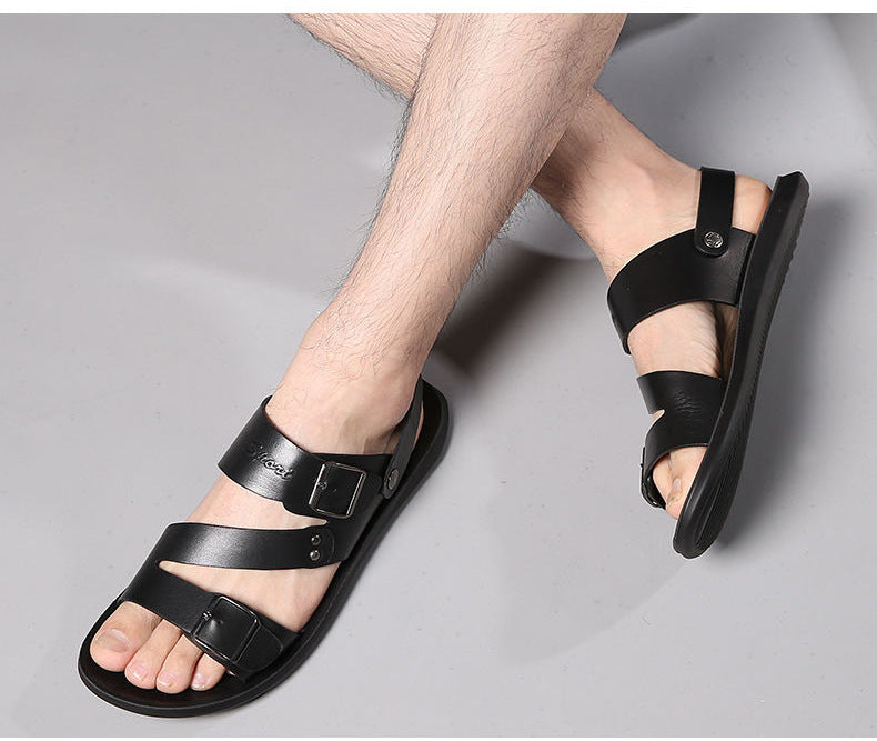 【HEUTE 50 % RABATT】NEUE HERREN-STRANDSANDALEN AUS LEDER™