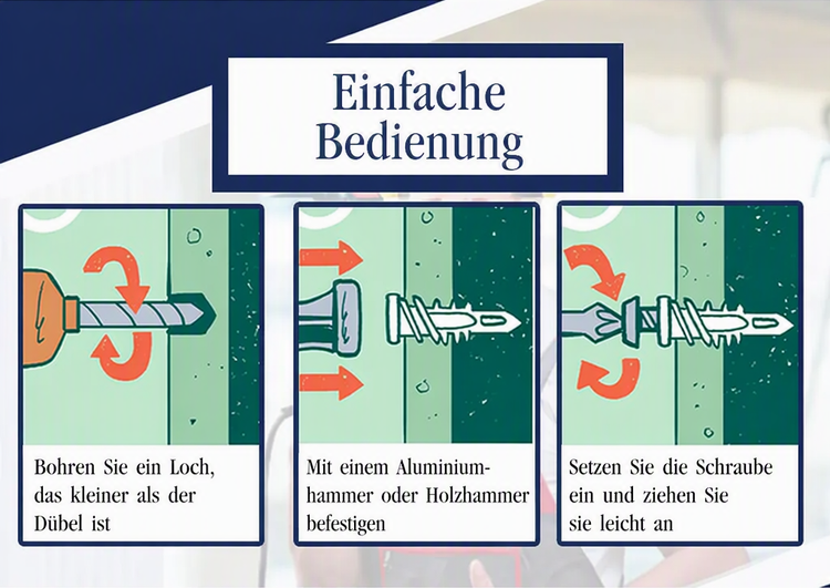 📢📢MEHR KAUFEN MEHR SPAREN🔩Aufgerüstete Gezahnte Eisen-Expansionsschraube
