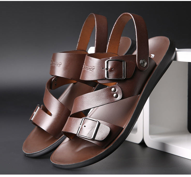 【HEUTE 50 % RABATT】NEUE HERREN-STRANDSANDALEN AUS LEDER™