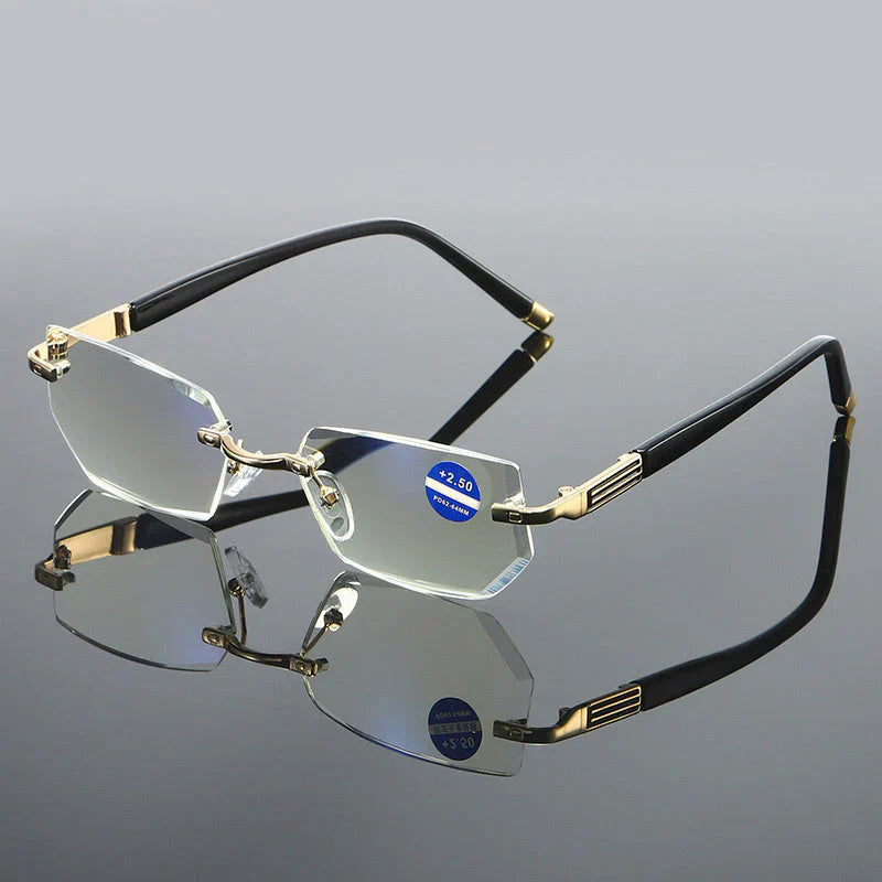 Blaues Licht blockiert randlose Lesebrille für Presbyopie
