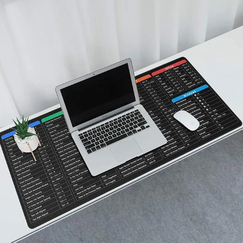 ⌨️Quick Key Super Large Anti-Slip Keyboard Pad – mit Office-Software-Shortcut-Mustern👨‍💻👩‍💻