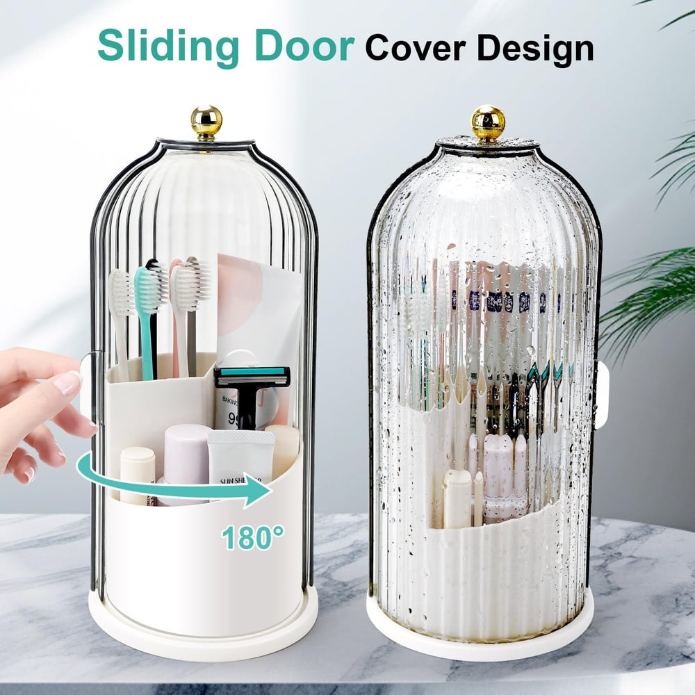 🧴 2+1 GRATIS + KOSTENLOSER VERSAND! 🏡 Zahnbürstenhalter mit Schiebedeckel – Hygienisches Design, Tropffrei & Platzsparend für Das Badezimmer 🚿