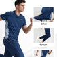 💎 50% RABATT! 💎 Zweiteiliges Sport-Set für Herren – Kurzarm-T-Shirt & Lange Hose | Atmungsaktiv, Bequem & Ideal für Training oder Freizeit 🏃‍♂️