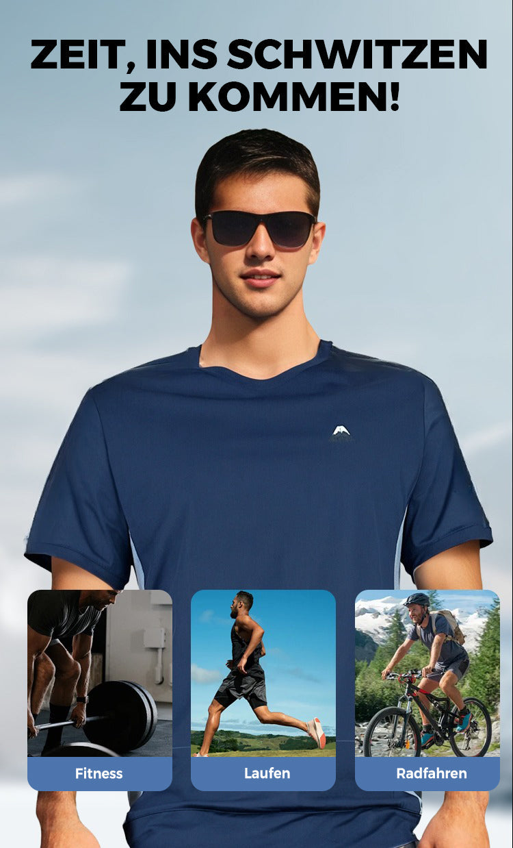 💎 50% RABATT! 💎 Zweiteiliges Sport-Set für Herren – Kurzarm-T-Shirt & Lange Hose | Atmungsaktiv, Bequem & Ideal für Training oder Freizeit 🏃‍♂️