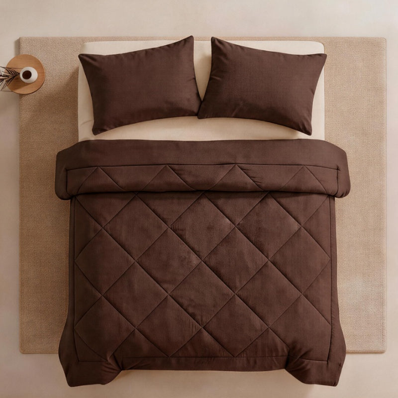 🛏️50 % RABATT⏰ 3‑teiliges gestepptes Bettwäsche‑Set, weich & gemütlich fürs Schlafzimmer