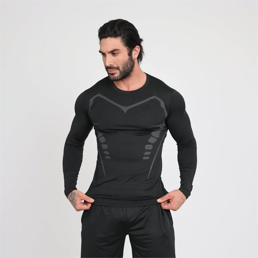 👕50 % RABATT!💪 Ion Shape Langarmshirt – Slim Fit, Ionic-Technologie, stärkt das Selbstbewusstsein