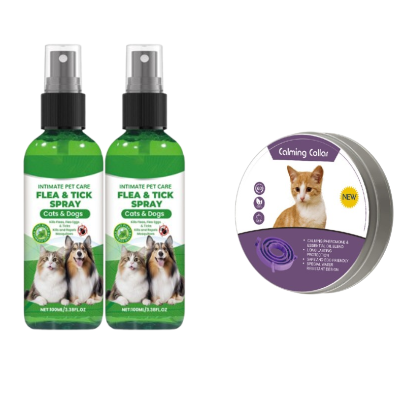 🍃Natürliches Floh- und Zeckenspray für Hunde und Katzen🐾 Schützen Sie Ihr geliebtes Haustier vor Schädlingen
