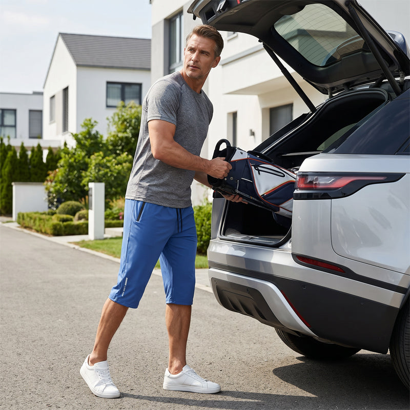 🩳 50% RABATT! 🏃‍♂️ Sport-Caprihose für Herren – Schnelltrocknend, elastisch & sichere Reißverschlusstaschen ✨