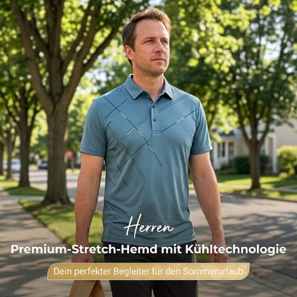 👕 50% RABATT! 🌞 Stretchhemd aus Eisseide für Herren – Kühlend, atmungsaktiv & perfekt für heiße Tage, Büro oder Freizeit – knitterarm & komfortabel ❄️